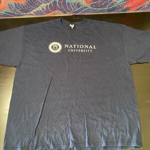 Gildan Navy Short-Sleeve National University Logo Tee